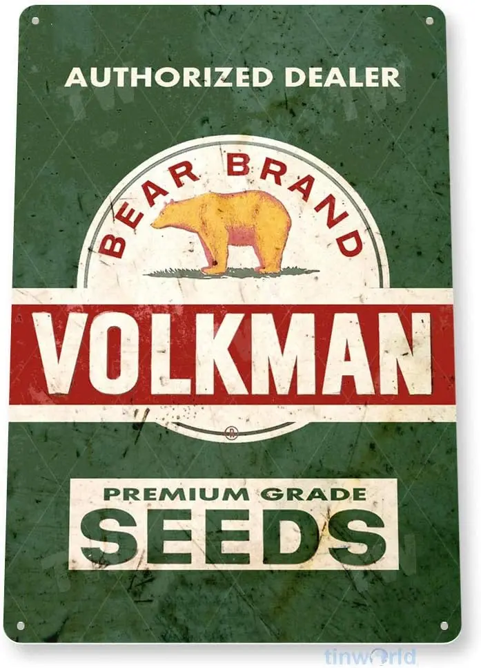 Оловянный знак Volkman семена ранчо планшетов металлический декор в деревенском