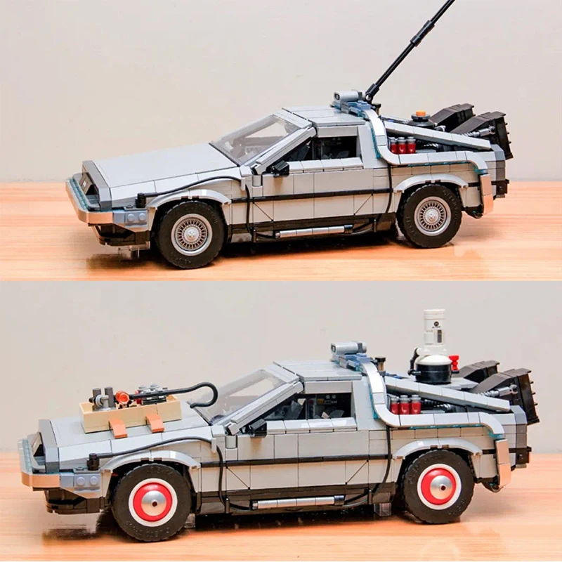 

Back To The Future 10300 Time Machine DeLoreaned Racing Car Building Blocks Model Technical Assemble Moc Brick Toy For Boy Gift