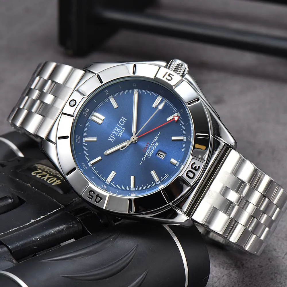

Оригинальные мужские часы в классическом стиле, полностью из нержавеющей стали, автоматические часы с датой, высококачественные спортивные водонепроницаемые мужские часы AAA