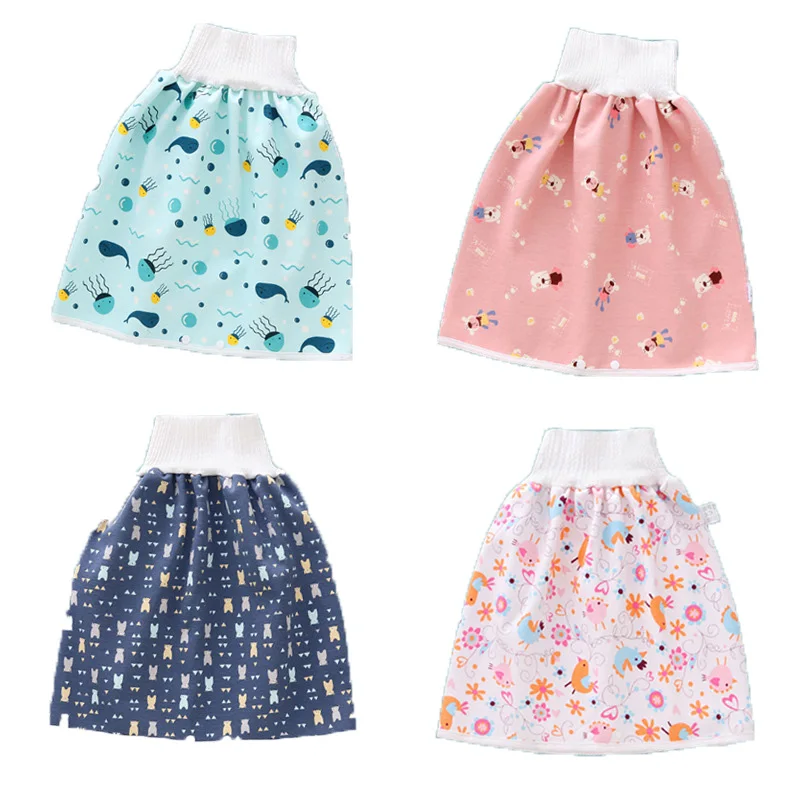 

Cotton Baby Diaper Skirt Infant Training Pants Cloth Nappy Shorts Skirt Leak-proof Sleeping Bed Potty Trainining for Kids 0-12T