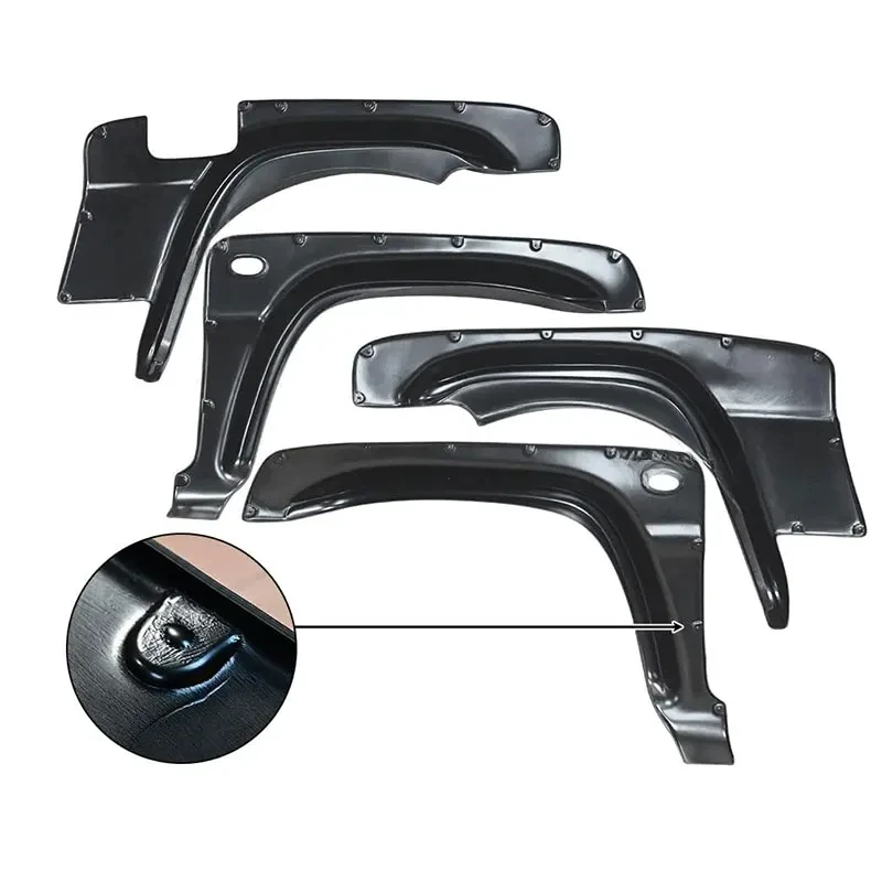 Фото Расширители колесных арок из АБС-пластика для Jimny JB23 JB33 JB43 1998-2018 годов выпуска, детали для тюнинга внедорожников. №5
