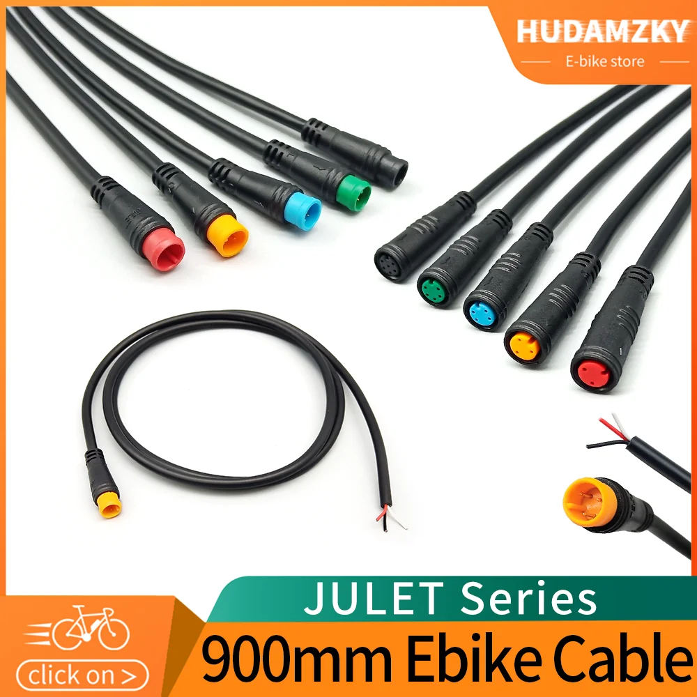 

Ebike extension cable Julet 2/3/4/5/6Pin Conversion Line Waterproof Extension Cable Wire for Throttle Display Ebrake Light