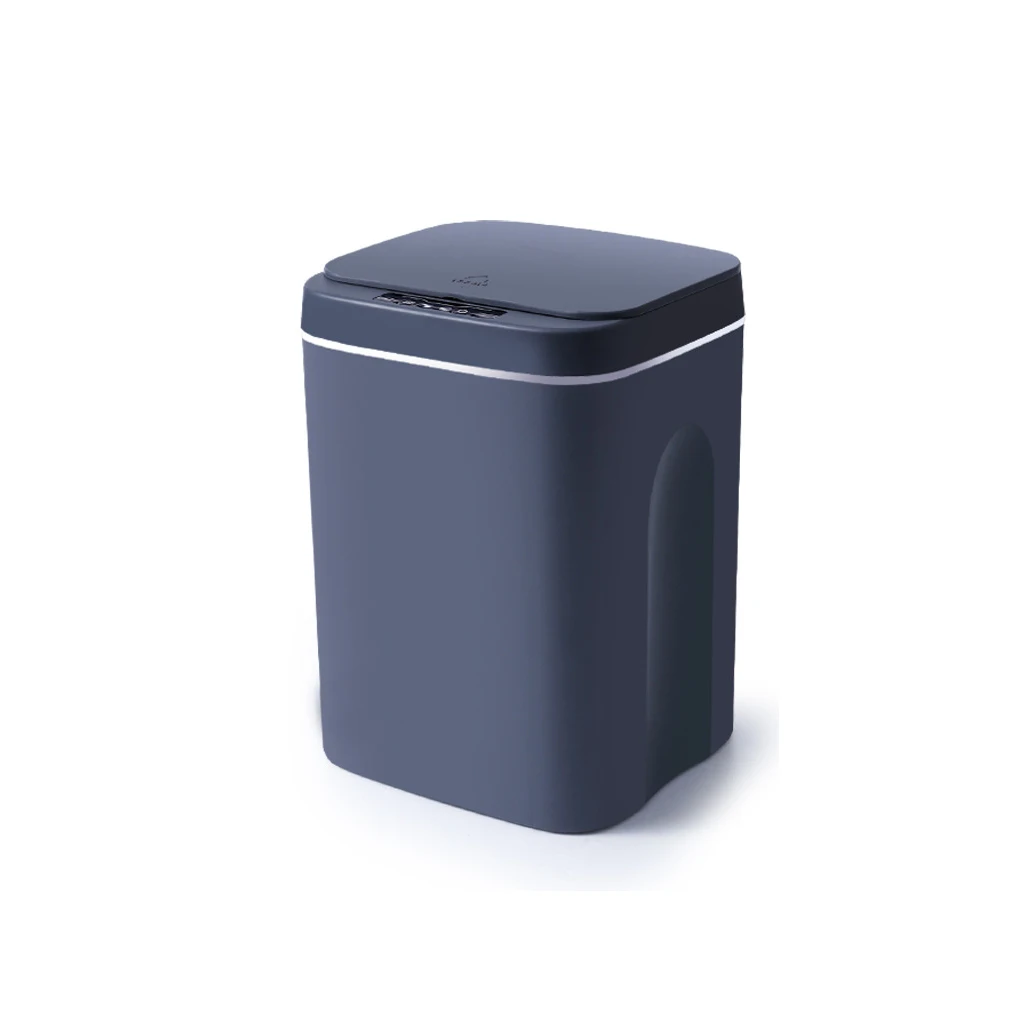 

Trash Can Portable Rechargeable Multi-mode Adjustable LED Kitchen Bathroom Toilet Dustbin Rubbish Waste Bin White 14L