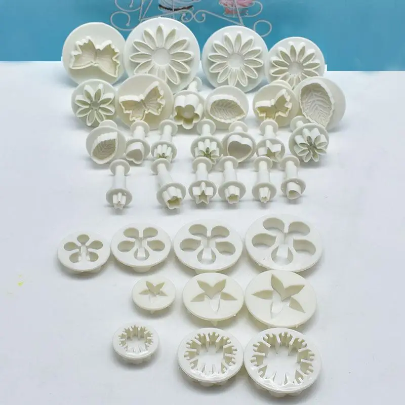 

33pcs/Set PP Fondant Cake Molds Cookies Decorating Moulds DIY Tool Baking Utensils