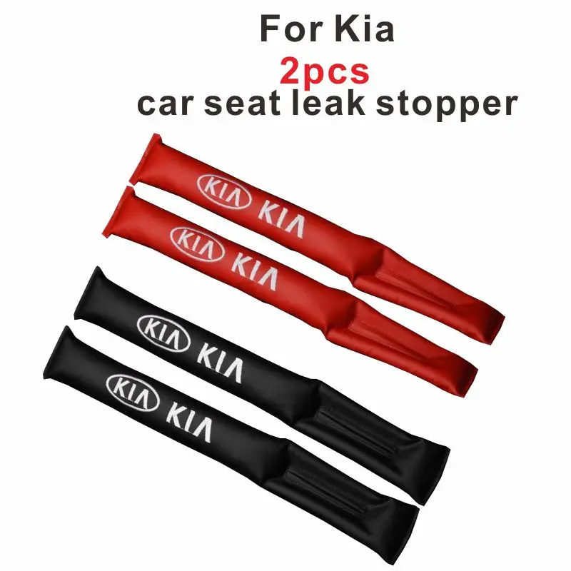 

2pcs Car Logo Seat Filler Plug Strip Seam Leak Stopper Pad Inner Trim For Kia K5 K2 K3 K9 SORENTO SOUL Forte CERATO Sportage