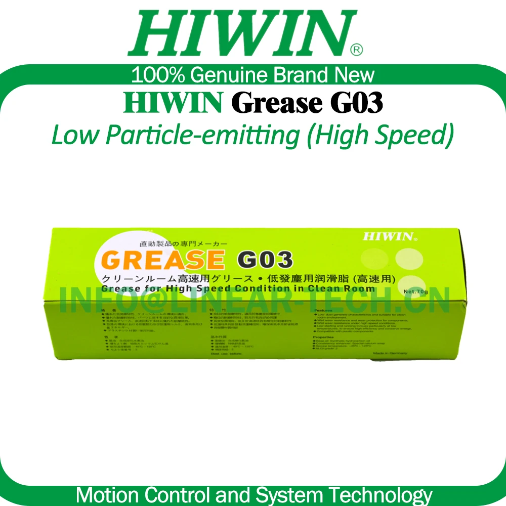 

HIWIN G03 HWIN G04 Смазка с низким излучателем, высокоскоростная, износостойкая, длительное использование. Совершенно новые шариковые винты с линейными направляющими.