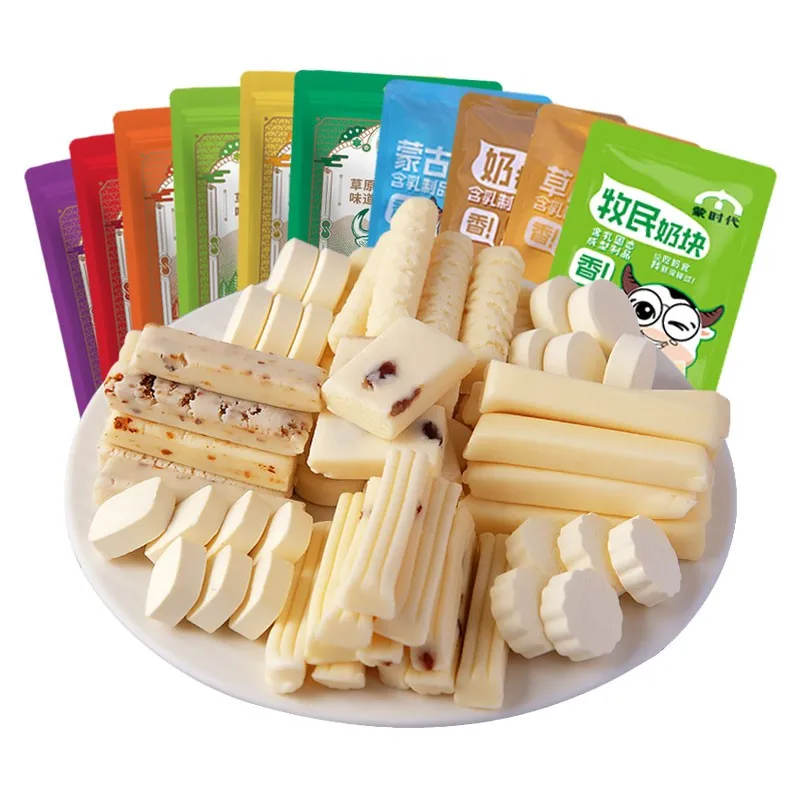 

Self-made to Eat Milk Slices Inner Mongolia Specialty Yogurt Shellfish Cheese Bars Milk Chips Sugar Dairy Products