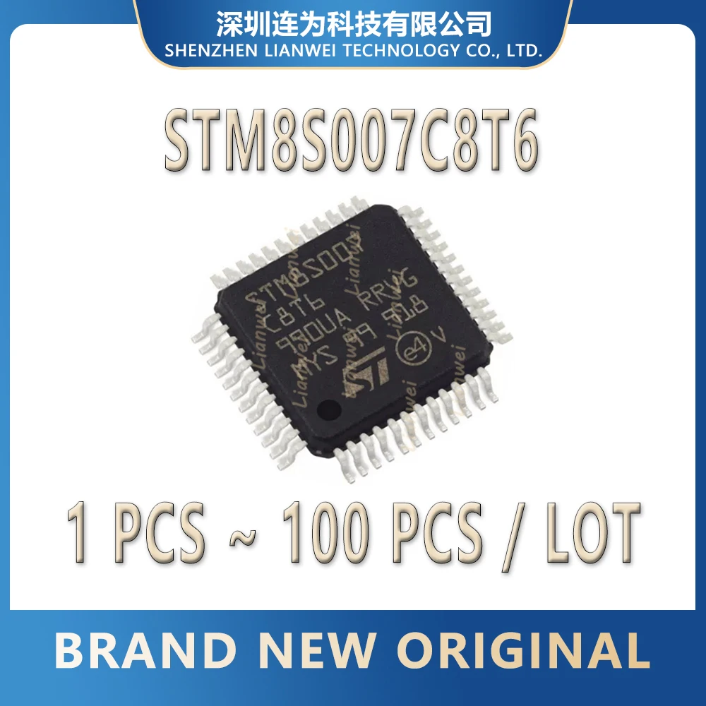

STM8S007C8T6 STM8S007C8 STM8S007 STM8S STM8 STM IC MCU Chip LQFP-48