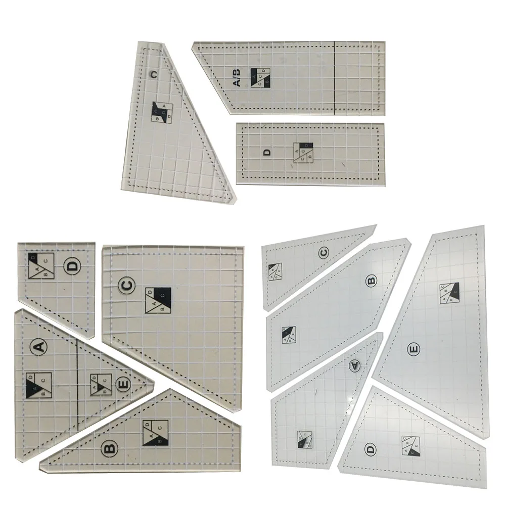 

Акриловая линейка для шитья, квадратный портновский шаблон, акриловая линейка для «сделай сам», лоскутное шитье, измерительная ткань, режущ...