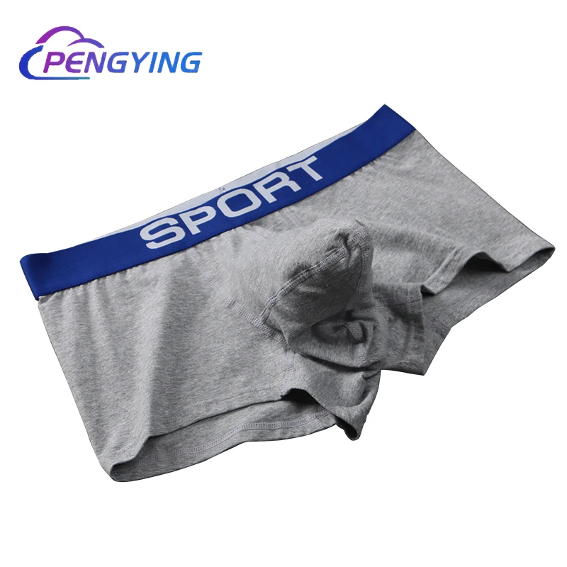 Mens Underwear boxers Men's underwear elephant nose boxers for boys pure cotton fashion wide belt shorts personality youth sexy