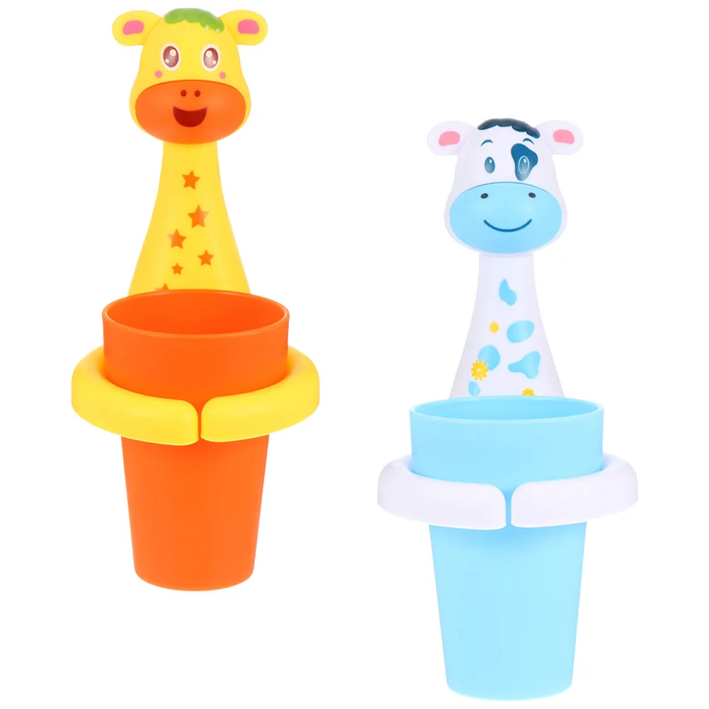 

Wall Mounted Dental Cup Holder Storage Stand Rack Cartoon Plastic Cups