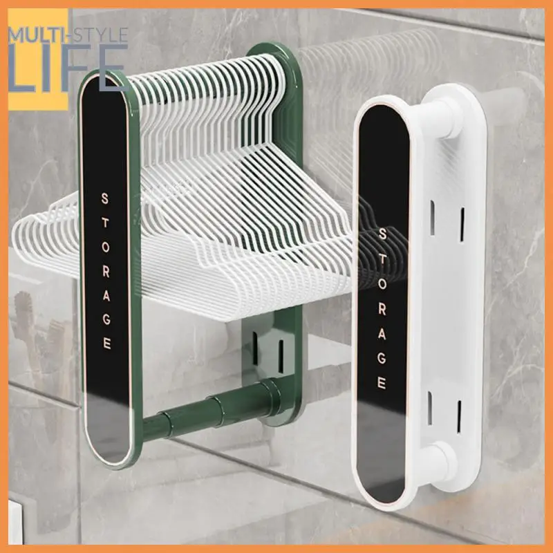 

Wall-mounted Household Storage Household Installation-free Storage Rack Perforated Free Home Storage Hangers Retractable Plastic