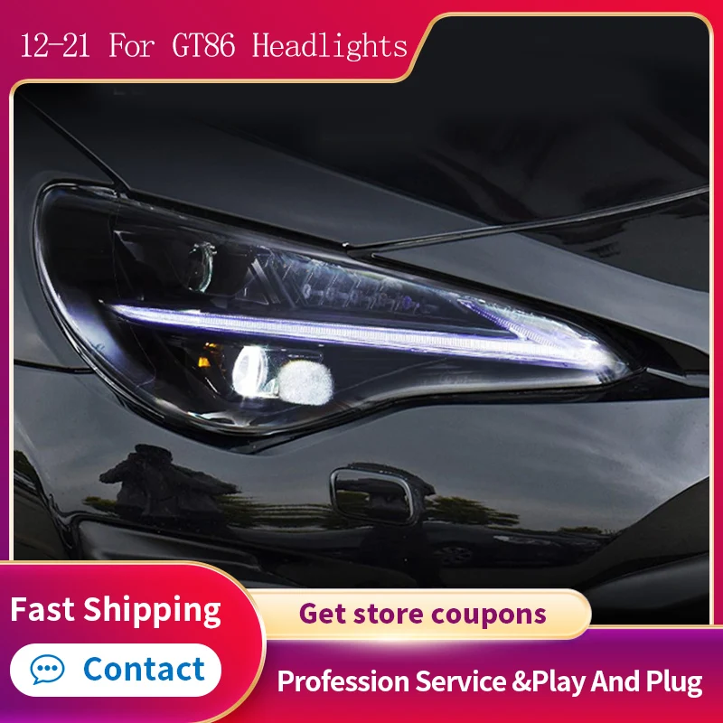 

Стайлинг автомобиля для 2012-2021 Subaru BRZ передняя фара FT86 GT86 передняя фара Drl аксессуары для объектива проектора