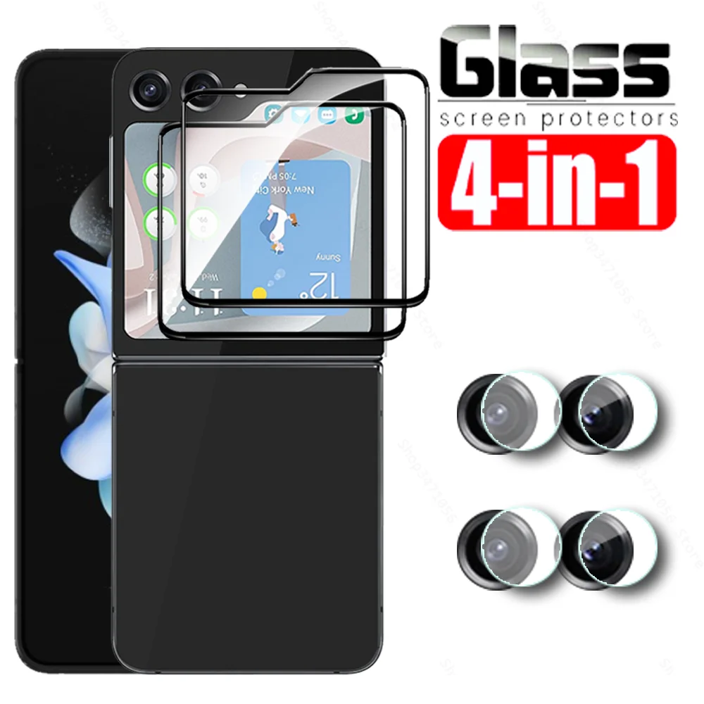 

Заднее стекло 4To2 для Samsung Galaxy Flip5 5G, защита для экрана камеры SamsungZFlip5 ZFlip 5 Flip 5 ZFlip5 2023, пленка из закаленного стекла