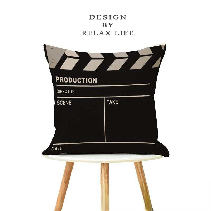 Серия льняных подушек с надписью наволочка для диванной подушки льняная |