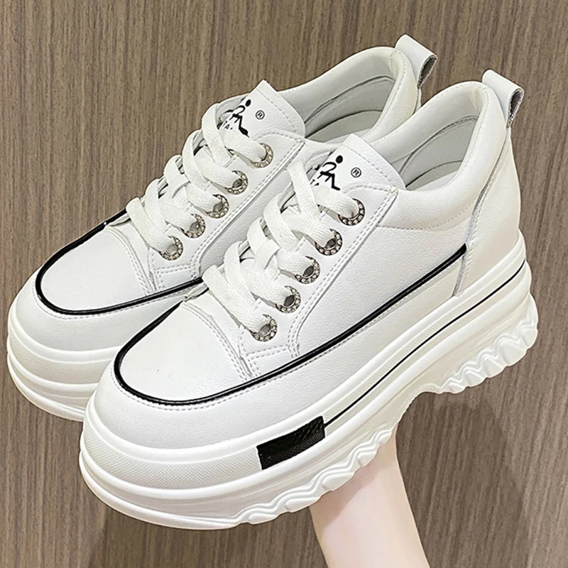 

Autumn Women Sport Shoes 2022 New Fashion Flats Platform Sneakers Causal Ladies Walking Running Shoes Vulcanized Zapatos Mujer