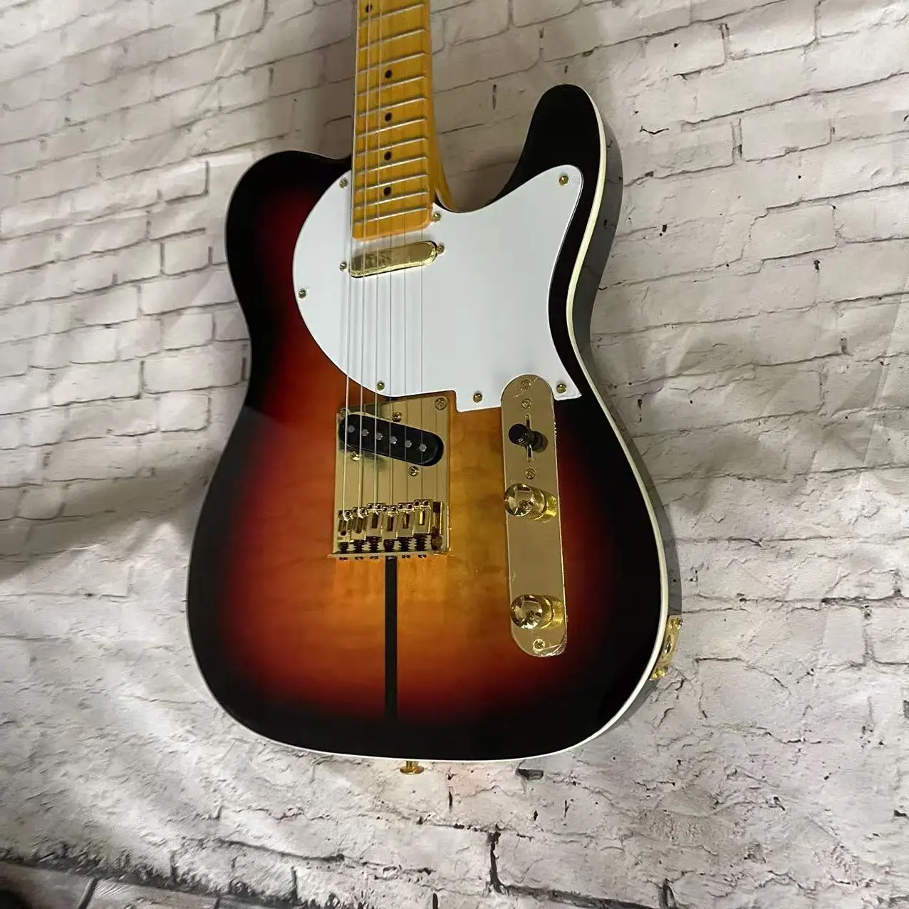 Электрогитара 6-х ячеек модель TL цветной корпус заката доставка с фабрики