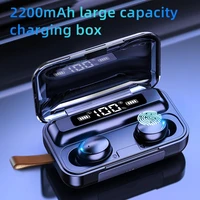 2022 music bluetooth 5 0 earphones charging box wireless headphone 9d stereo sports waterproof earbuds headset with microphone