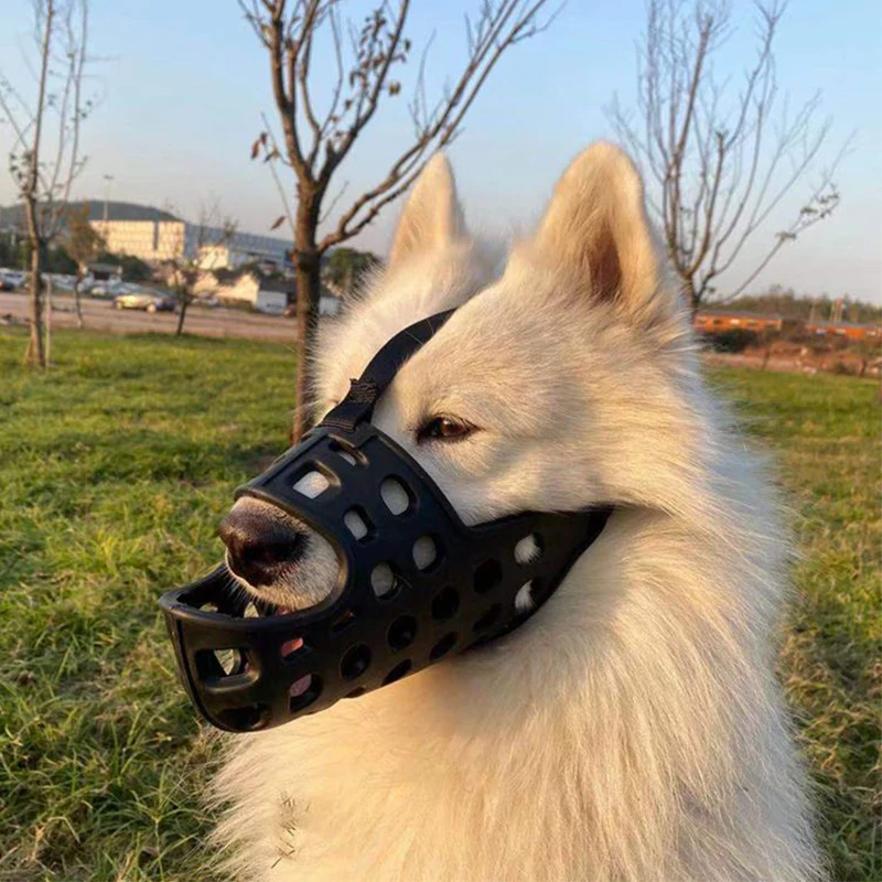 

Мягкая резиновая маска-намордник для собак, дышащая маска-намордник для кормления больших и средних собак