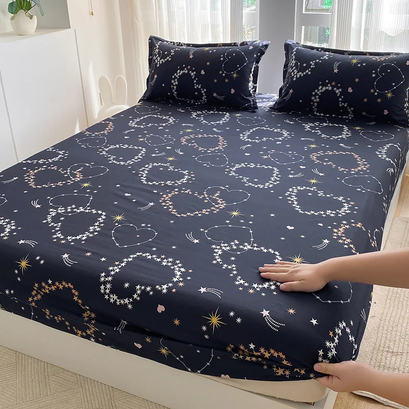 

Простыня с рисунком из хлопка для полноразмерной кровати