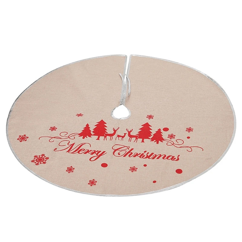 

Рождественское украшение, юбка на елку, 39 дюймов, с рождественским оленем, деревенская юбка на елку для рождественских украшений, для помещений и улицы