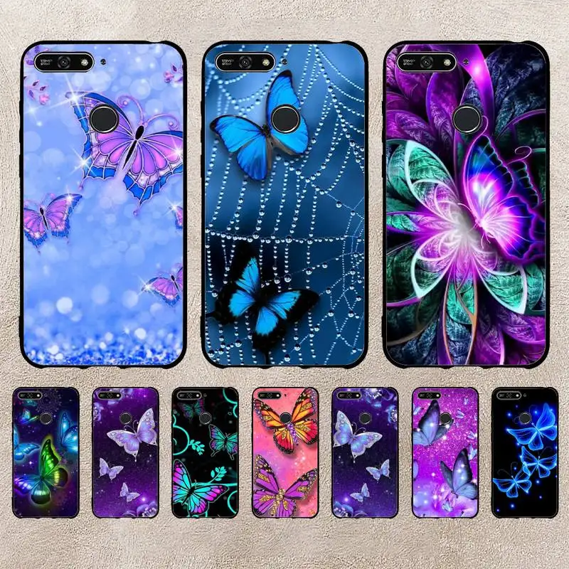 

Cartoon Glitter Butterfly Phone Case For Xiaomi 11 10 12Spro A2 A2lite A1 9 9SE 8Lite 8explorer F1 Poco 12S Ultra Cove