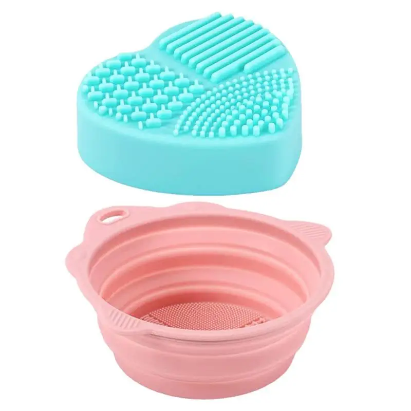 

Силиконовый коврик для очистки кистей для макияжа, 2 шт.