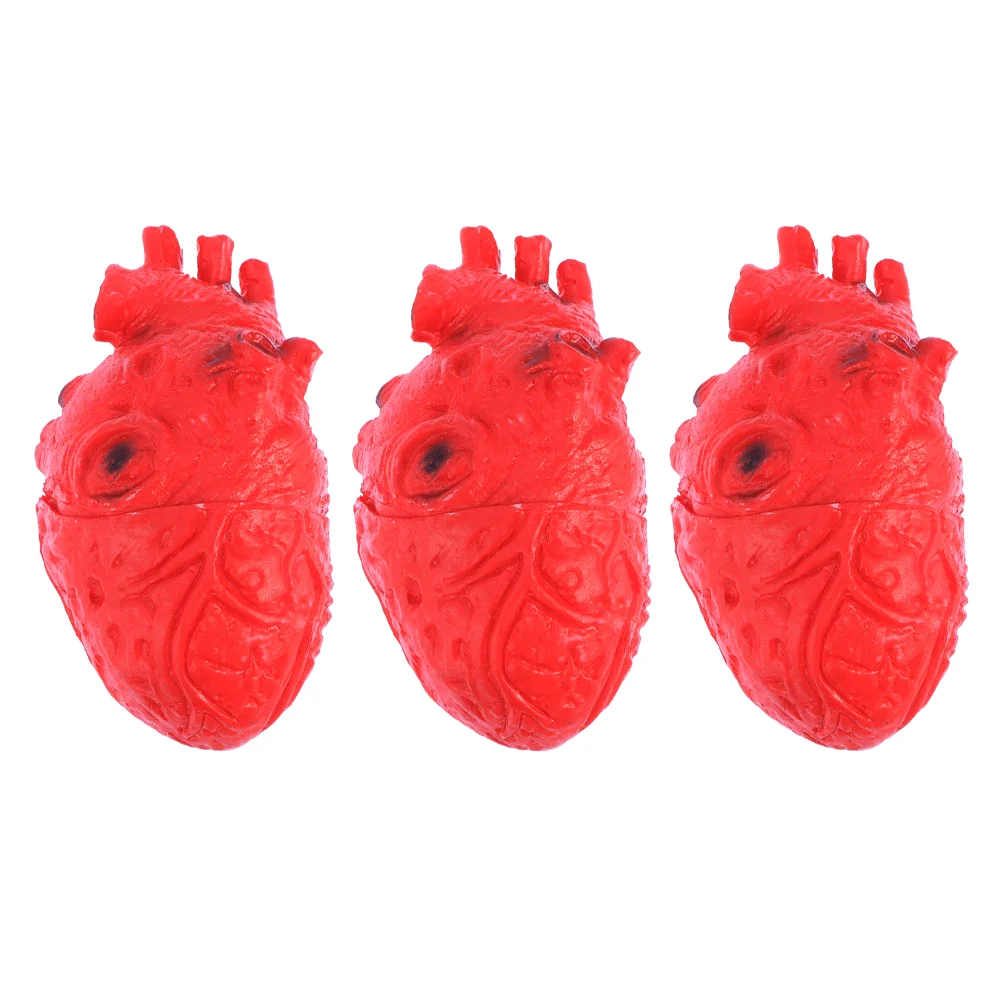 

3Pcs Halloween Party Decoration Props Scary Halloween Ornament Heart Decor Fake Body Parts Body Parts