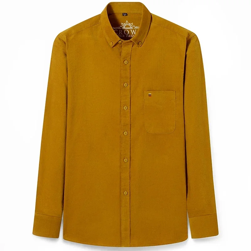 Блузка мужская Вельветовая с длинным рукавом 100% хлопок 7xl