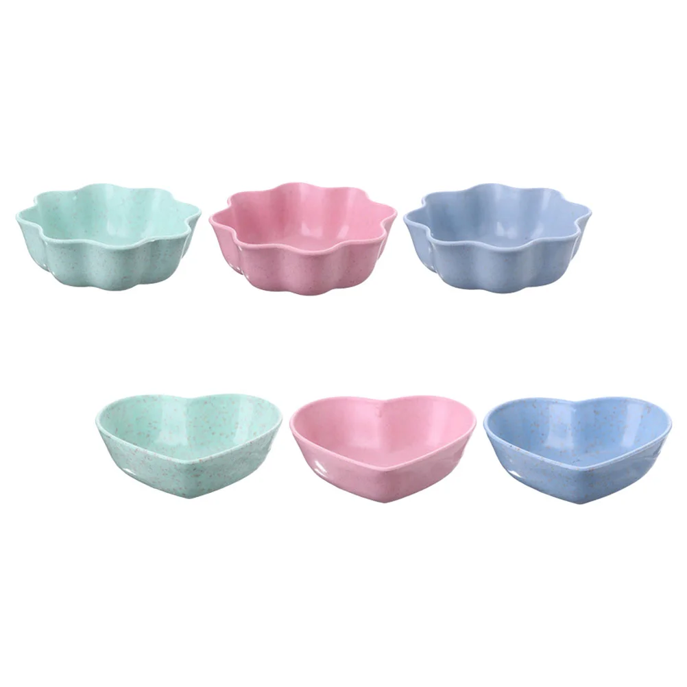 

6 Pcs Ingredient Bowls For Prep Plastic Dishes Food Sauce Seasoning Plate Flavor Pickles Small Dessert Dipping