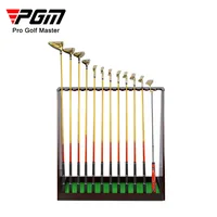 PGM Golf Club Holder Wood Shelf Display Stand Solid Hardware Screw Fixing Easy To Insert 13 Slot