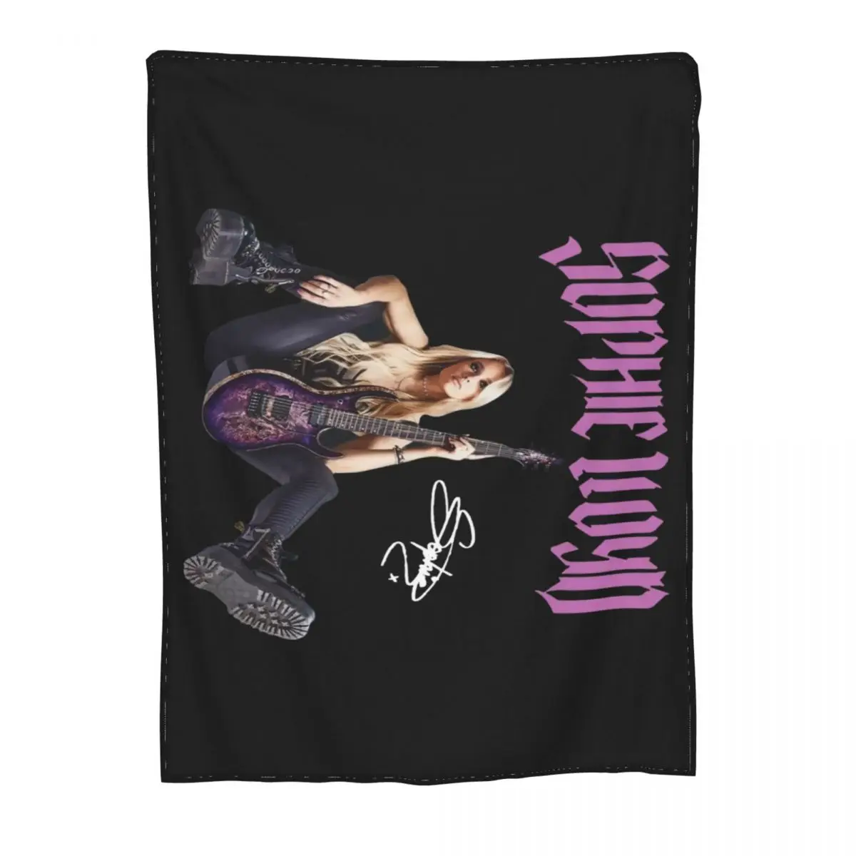 Одеяло для дома Софи Ллойд с надписью Rock Music
