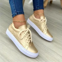 sneakers for women 2022 hit fall tennis walking flats fashion round toe lace up ladies vulcanized slip slip loafers plus size 43