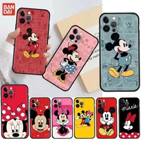 mickey mouse cartoon funda case for apple iphone 13 11 12 pro 7 xr x xs x max 8 6 6s plus 5 5s se 2022 silicone phone coque