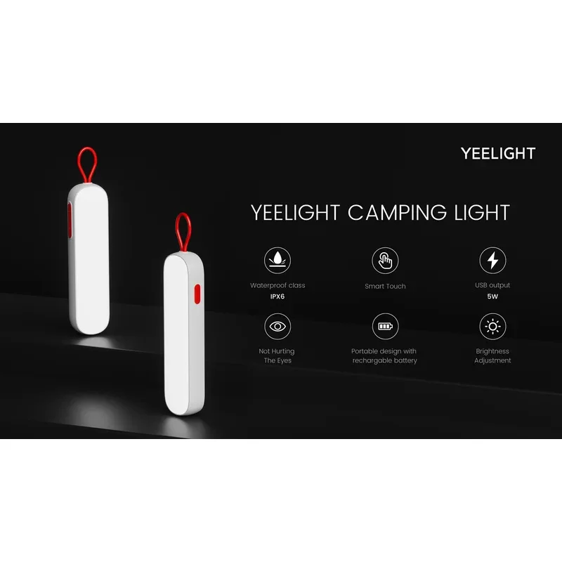 Yeelight уличный светильник для кемпинга светодиодный перезаряжаемый аккумулятор