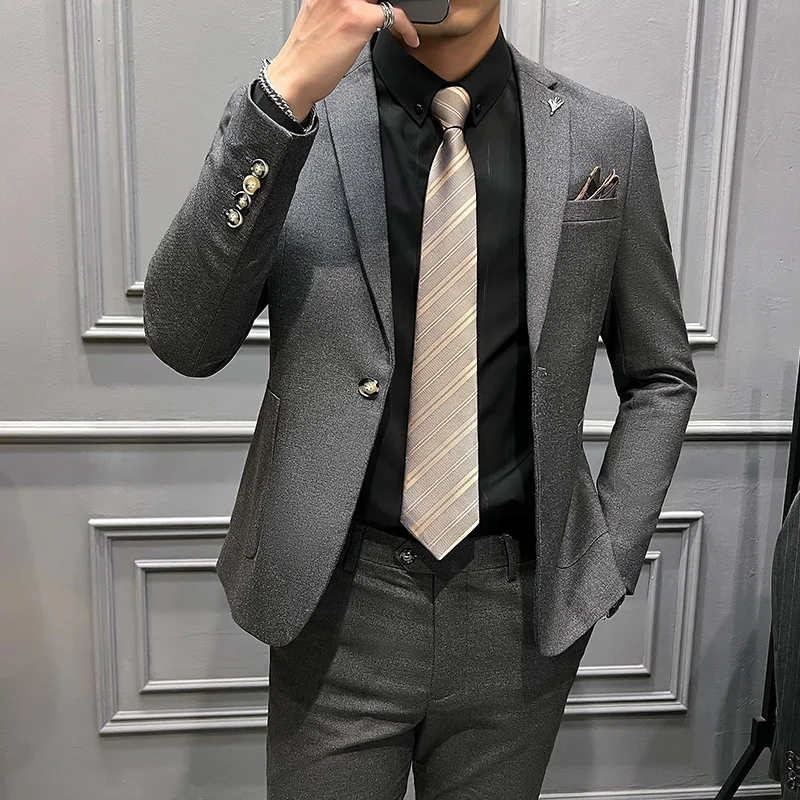 Новинка весна-лето 2024 деловые костюмы мужские повседневные стильные Куртки