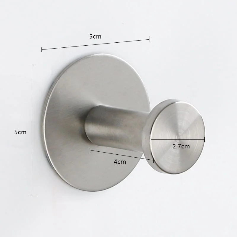 Крючок из нержавеющей стали для ванной и кухни крепкий крючок с сильным клеем