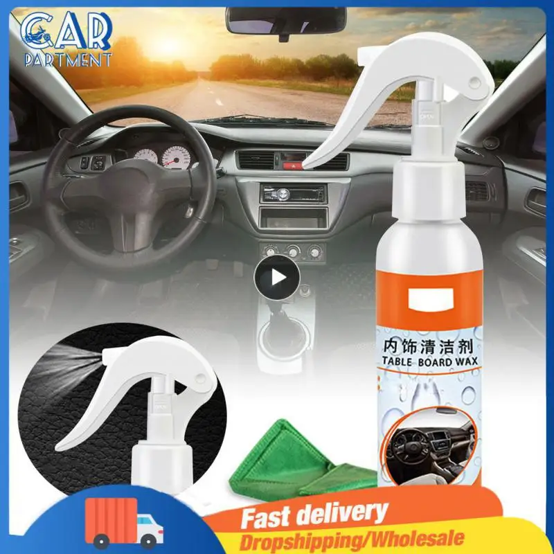 

Auto Car Styling For Universal Car Surfaces Plastics Cleaner Car Interior Cleaner With Towel For Car Seats Wheel Seat Belt Clean