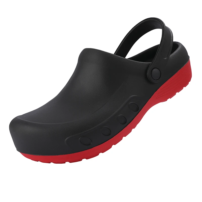 

QZ245 Men Summer Chef Clogs Male Kitchen Shoes EVA Lnjection Shoes Anti-slip Comfortable Garden Waterproof Sandal Big Size 40-49