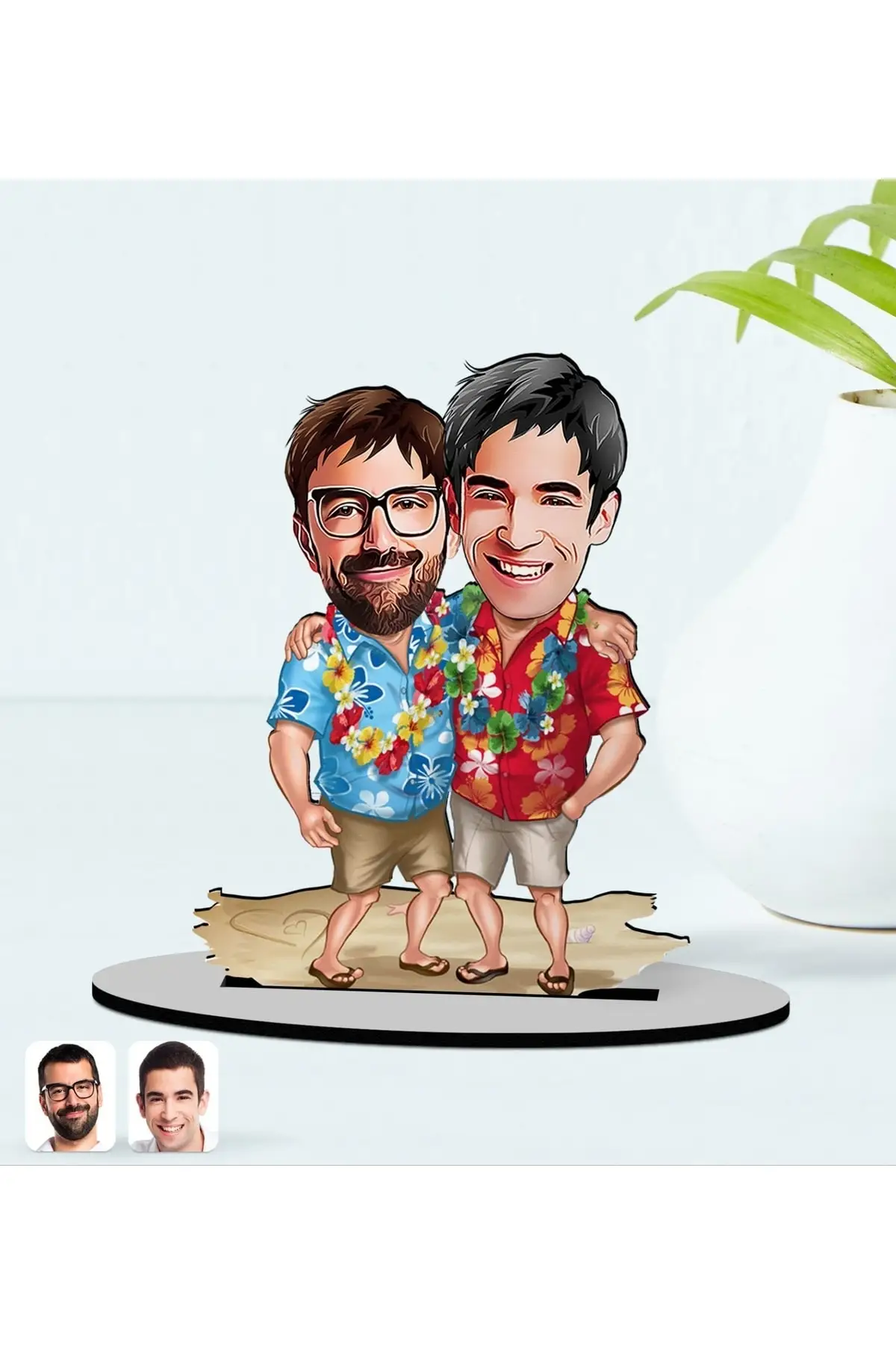 

Personalized Female biological Teacher Cartoon Wooden trinkets Model-1