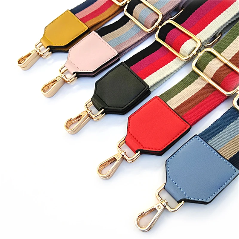 80-120cm Width 5cm Handbag Belt Women Accessories Handle Ornament Stripe Pu With Leather Wide Adjustable Shoulder Strap