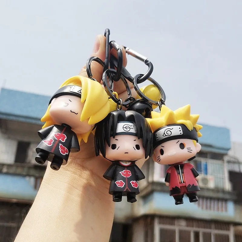 

1 шт., брелок для ключей Наруто из мультфильма «удзумаки Учиха Саске»