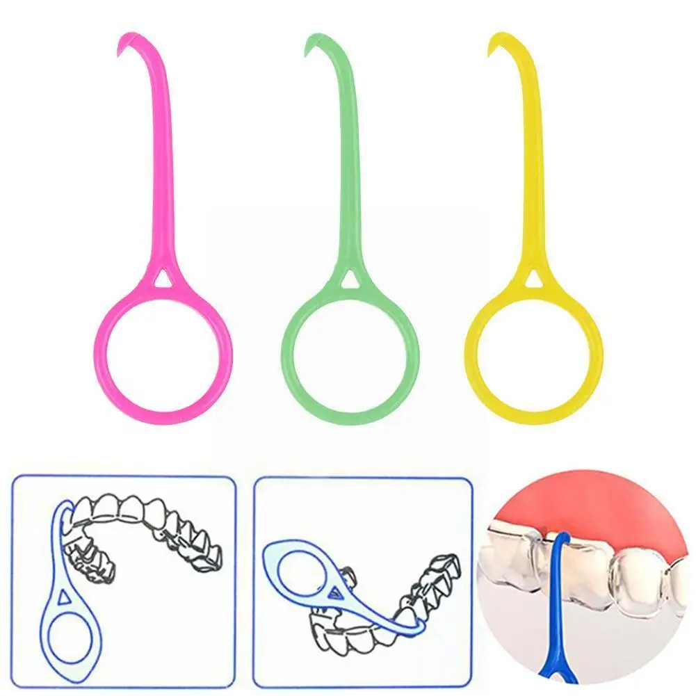 

1pc Dental Removal Tool Plastic Hook Nice Orthodontic Removable Aligner Clear Braces Care Invisible Remove Aligner Q0p0