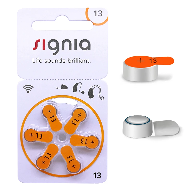 

30x Siemens Signia Hearing Aid Batteries 13 a13 13a s13 pr48 Germany Zinc Air Battery 1.45V for Rexton Resound BTE Hearing Aids