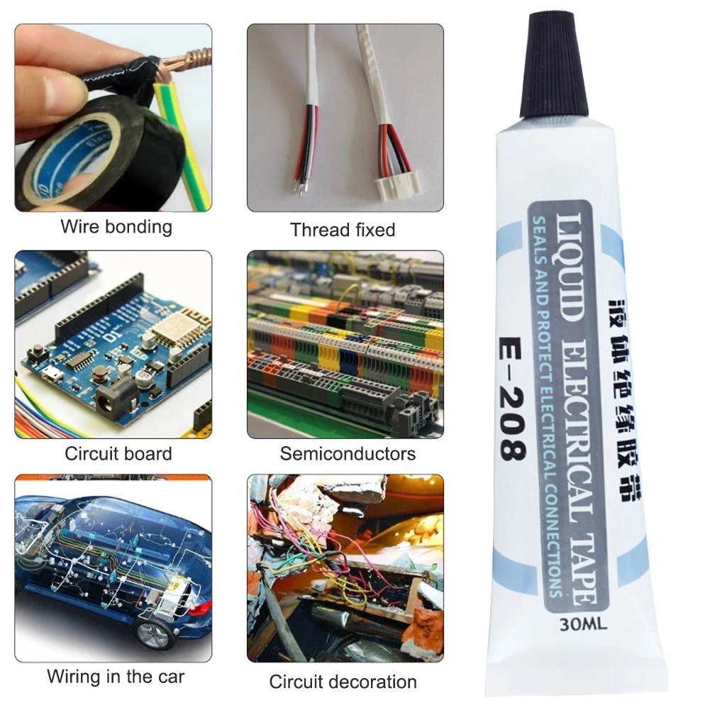 Трубчатая паста 30 мл жидкая изоляция ремонт огнестойкая электрическая лента для