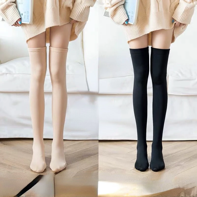 Women's autumn winter thickened lengthened socks thigh high  high knee socks  woman socks girl socks over knee socks long socks