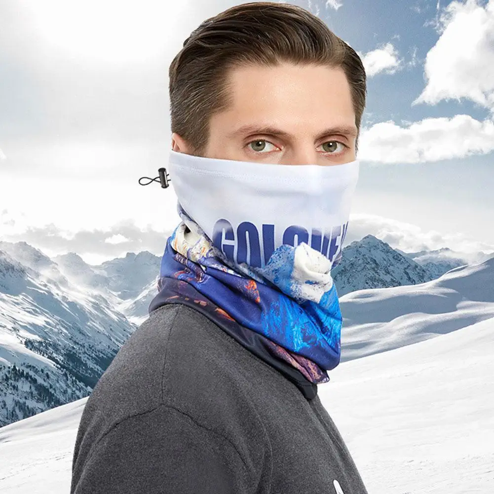 

On Neck Warmer Outdoor Cycling Motorcycle Bandana Face Windproof Scarf Camouflage Man Balaclava Uv Warmer B5k4