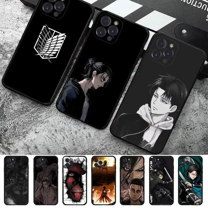 

Anime A-AttackS on T-Titan Phone Case For iPhone 14 11 12 13 Mini Pro XS Max Cover 6 7 8 Plus X XR SE 2020 Funda Shell