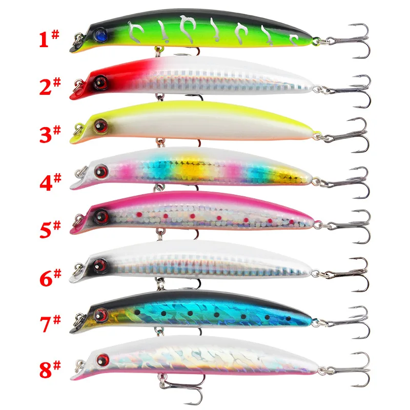 

1pc New Minnow Fishing Lure 13g 11cm Bionic Hard Fake Bait Topwater Floating Lures with Hook Wobbler Popper Baits Fishing Tackle