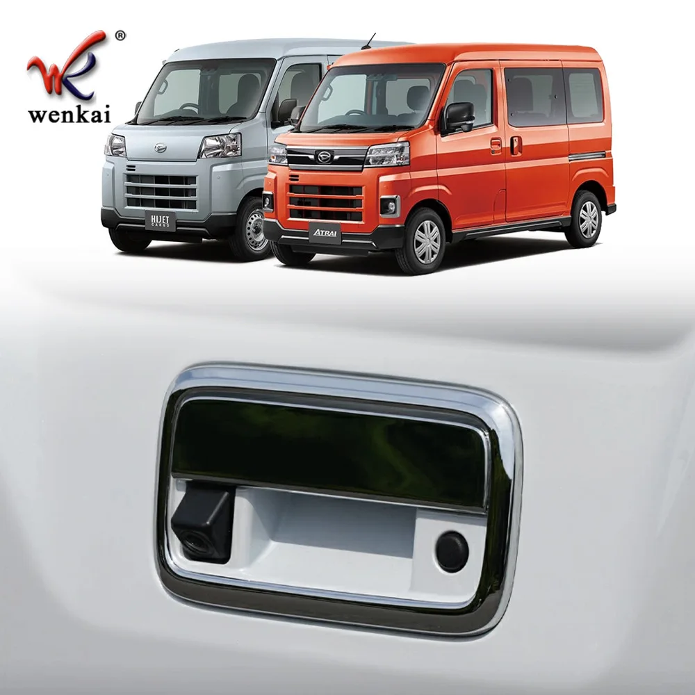 

For 2022 ARTAI/HIJET CARGO Car Accessories Trunk Trim Tailgate Door Handle Cover Sticker 2pcs/set